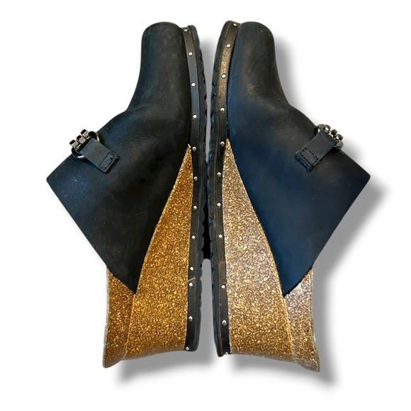 NWOT Birkenstock Papillio Daisy Wedge Clog Black - Picture 5 of 7